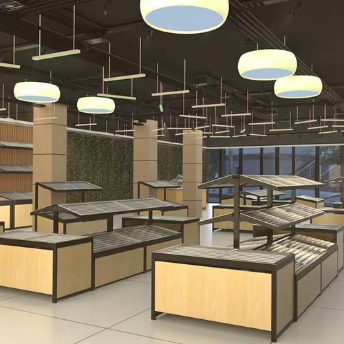 工厂生鲜果蔬货架展示架不锈钢分离式水果架蔬菜架生鲜产品置物架